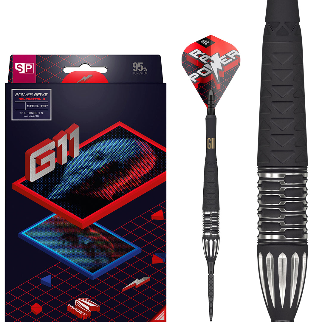 Target Darts Phil Taylor Raw Power 9Five Gen 11 SP 95% Tungsten Steel Tip Darts