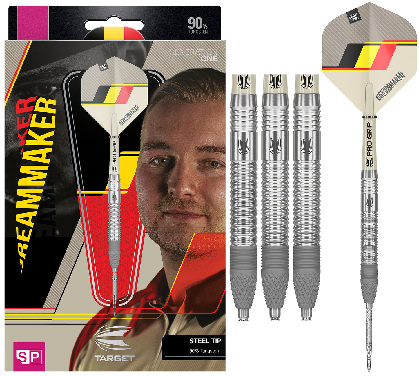 Target Darts Dimitri van den Bergh G1 90% Tungsten Steel Tip Darts