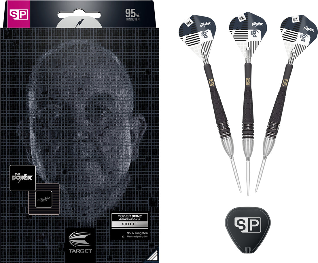Target Darts Phil Taylor Gen 9 95% Tungsten Steel Tip Darts