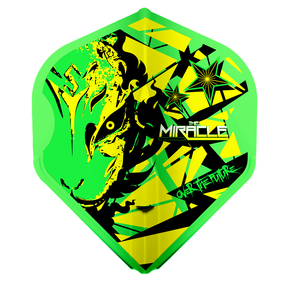 L-Style L1EZ (No2) Mikuru Suzuki v5 Standard Flights - Neon Green