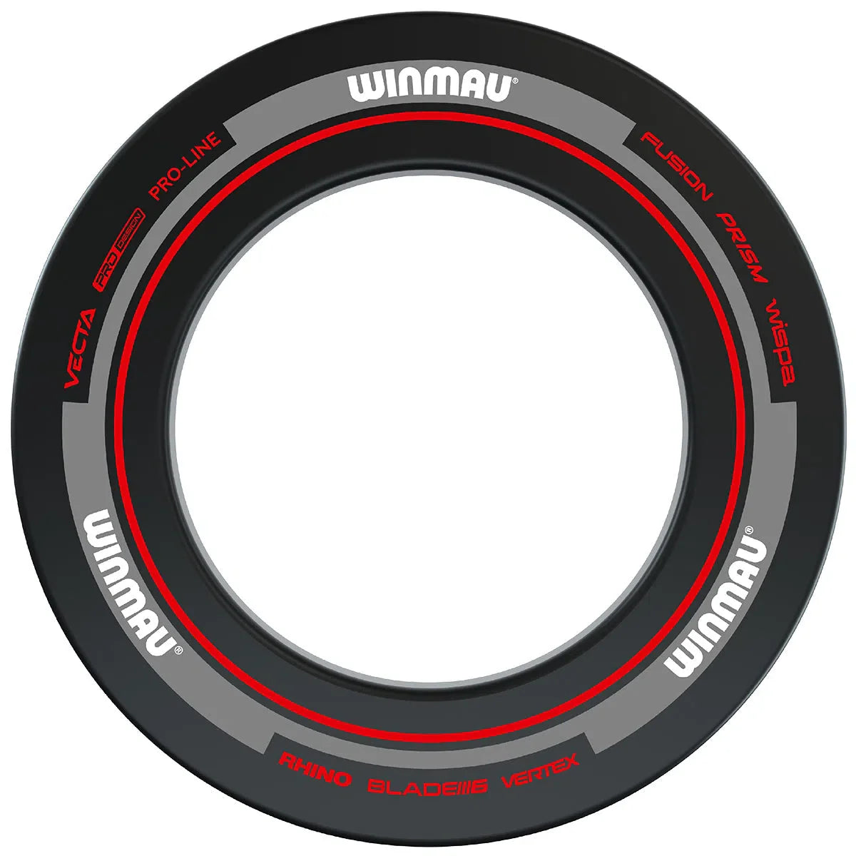 Winmau Advance Zwart & Rood Dartbord Surround