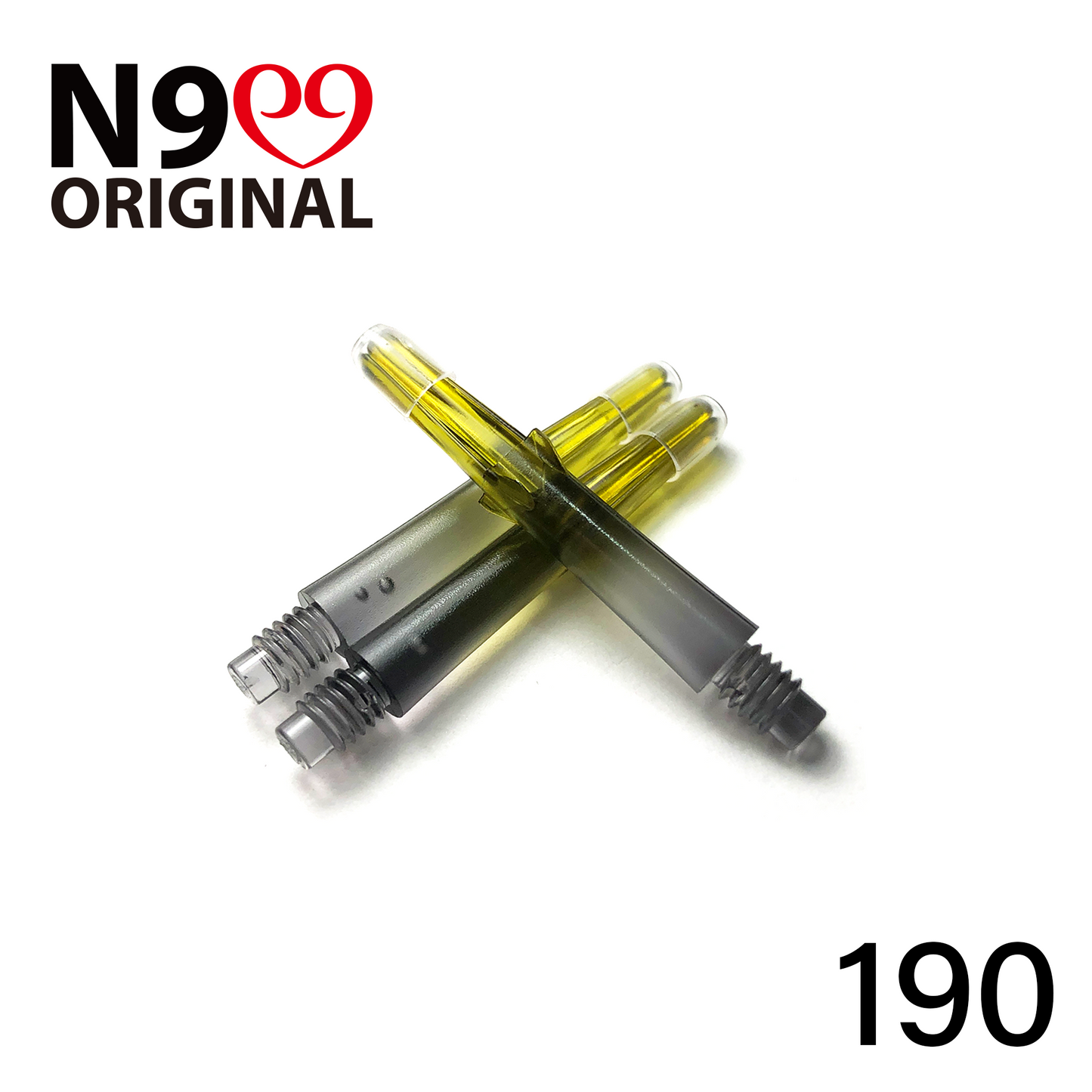 L-Style N9 Gradient Clear Black Locked Straight L-Shaft - Yellow