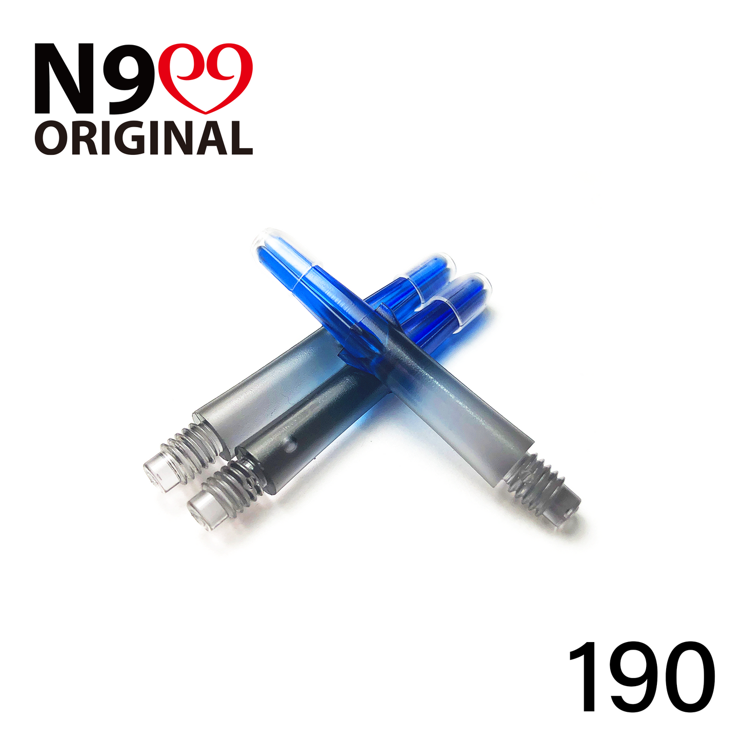 L-Style N9 Gradient Clear Black Locked Straight L-Shaft - Blue