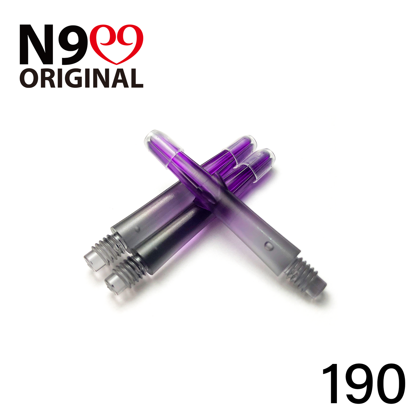 L-Style N9 Gradient Clear Black Locked Straight L-Shaft - Purple
