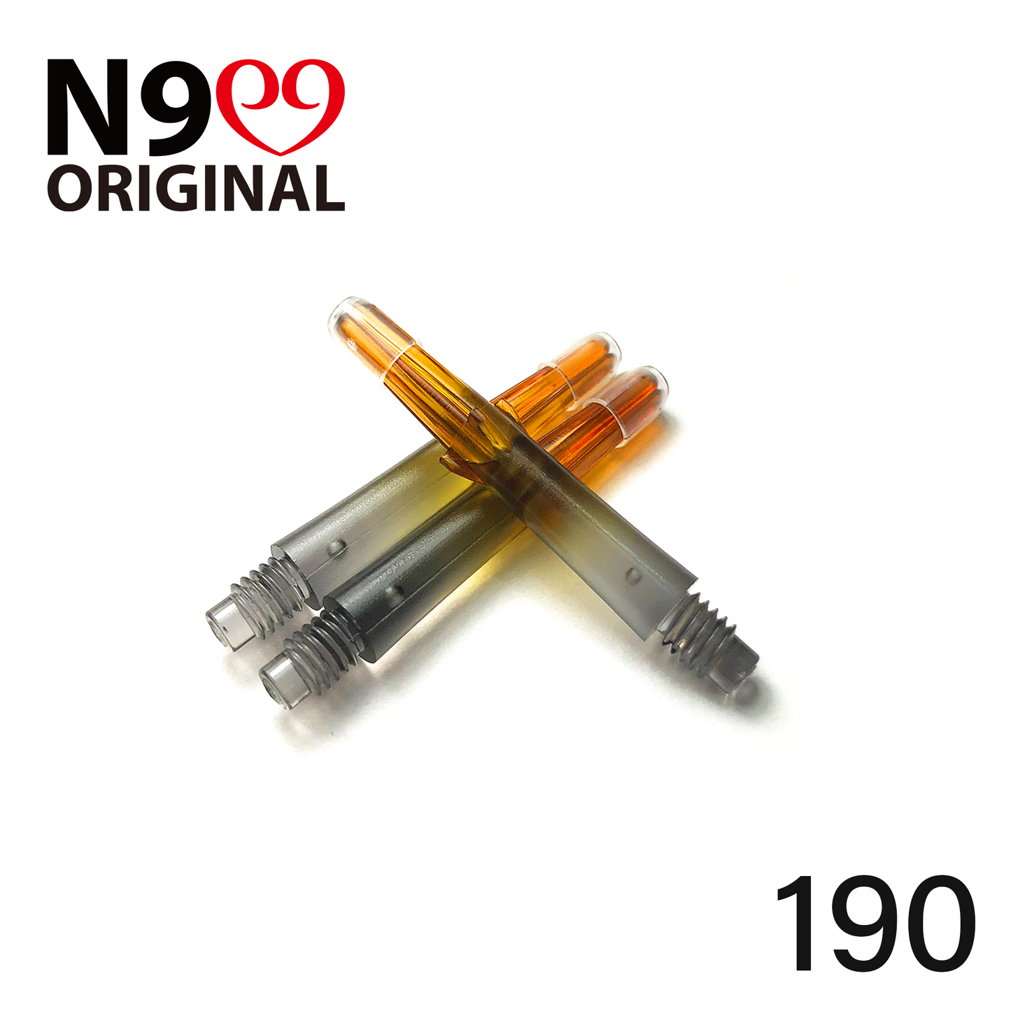 L-Style N9 Gradient Clear Black Locked Straight L-Shaft - Orange