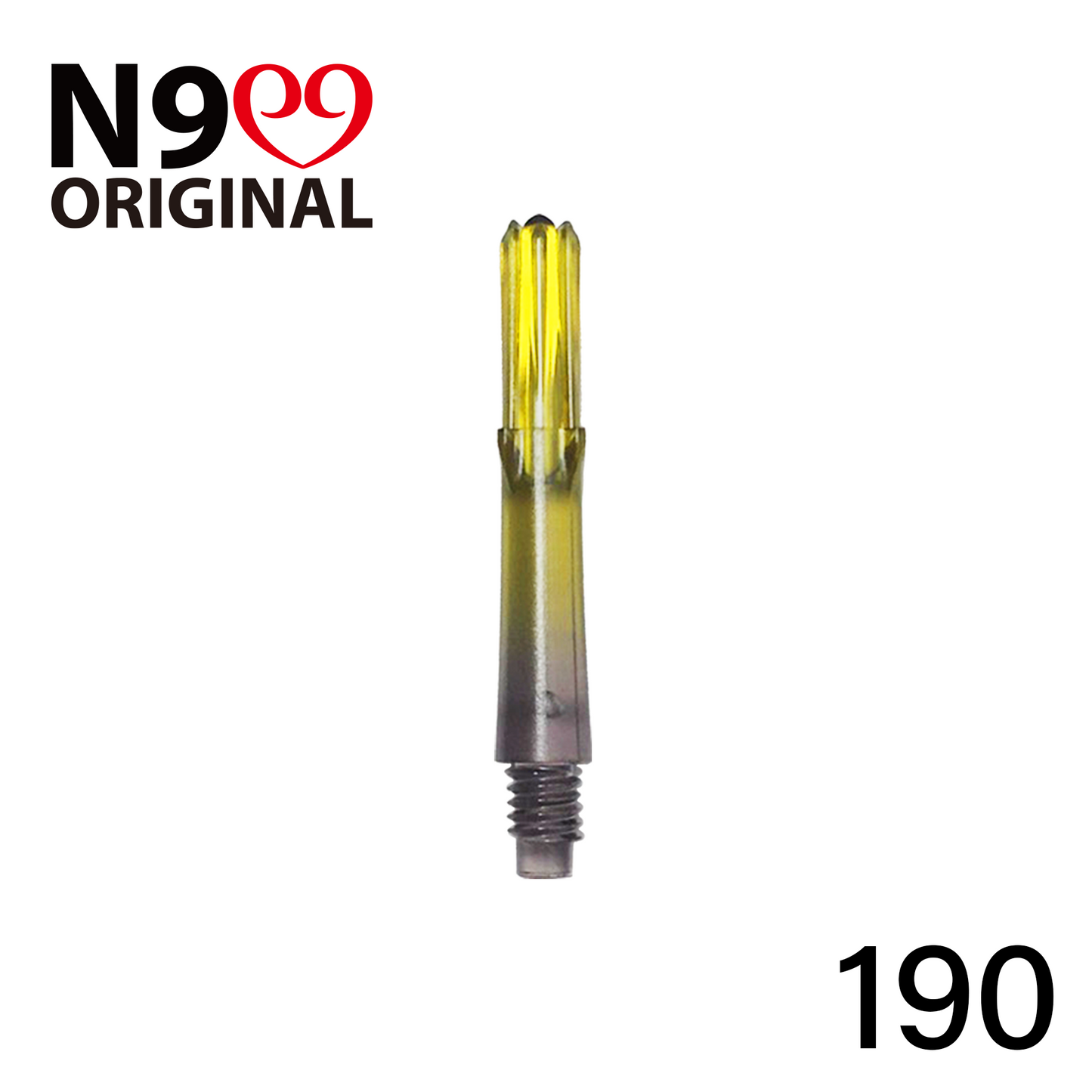 L-Style N9 Gradient Clear Black Locked Straight L-Shaft - Yellow
