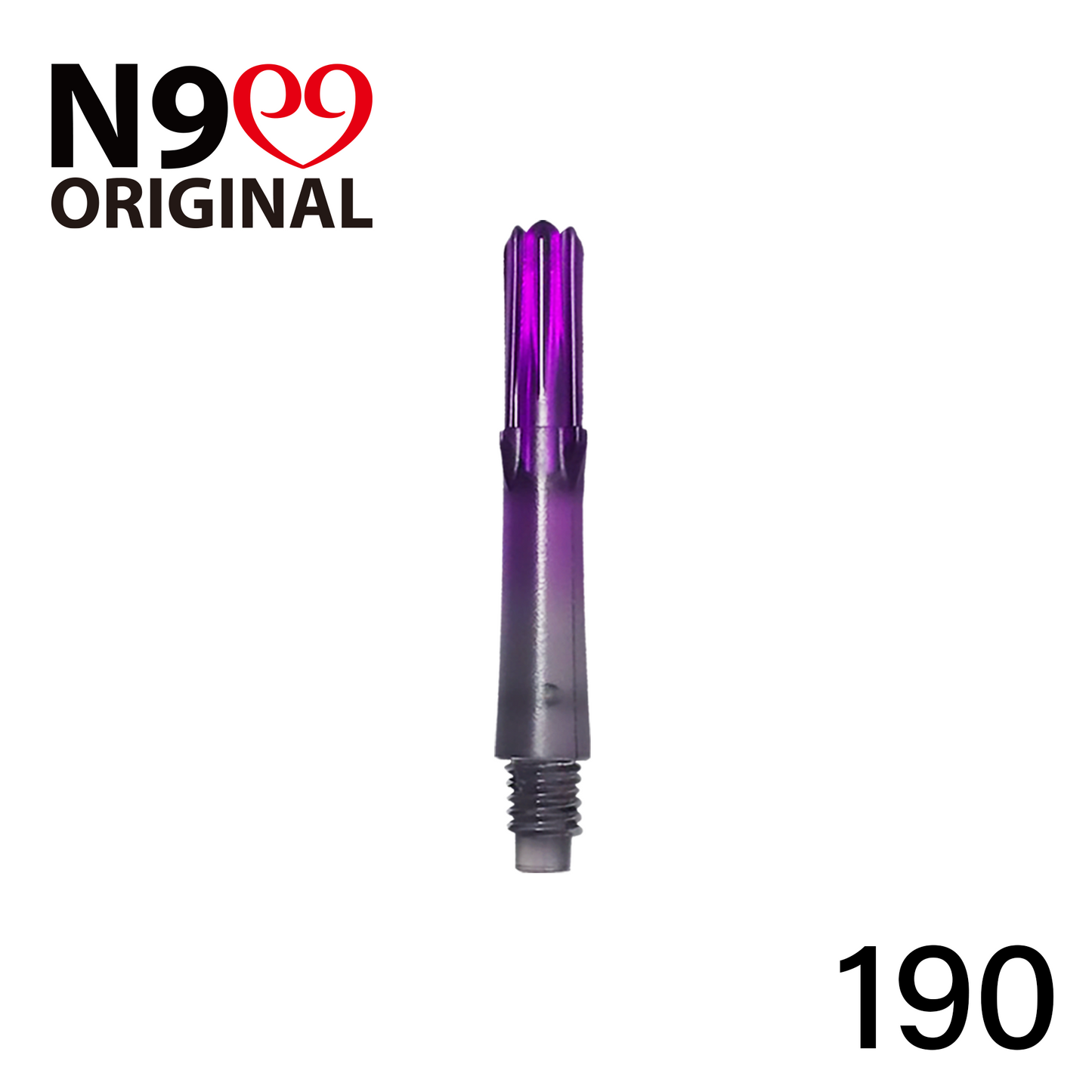 L-Style N9 Gradient Clear Black Locked Straight L-Shaft - Purple