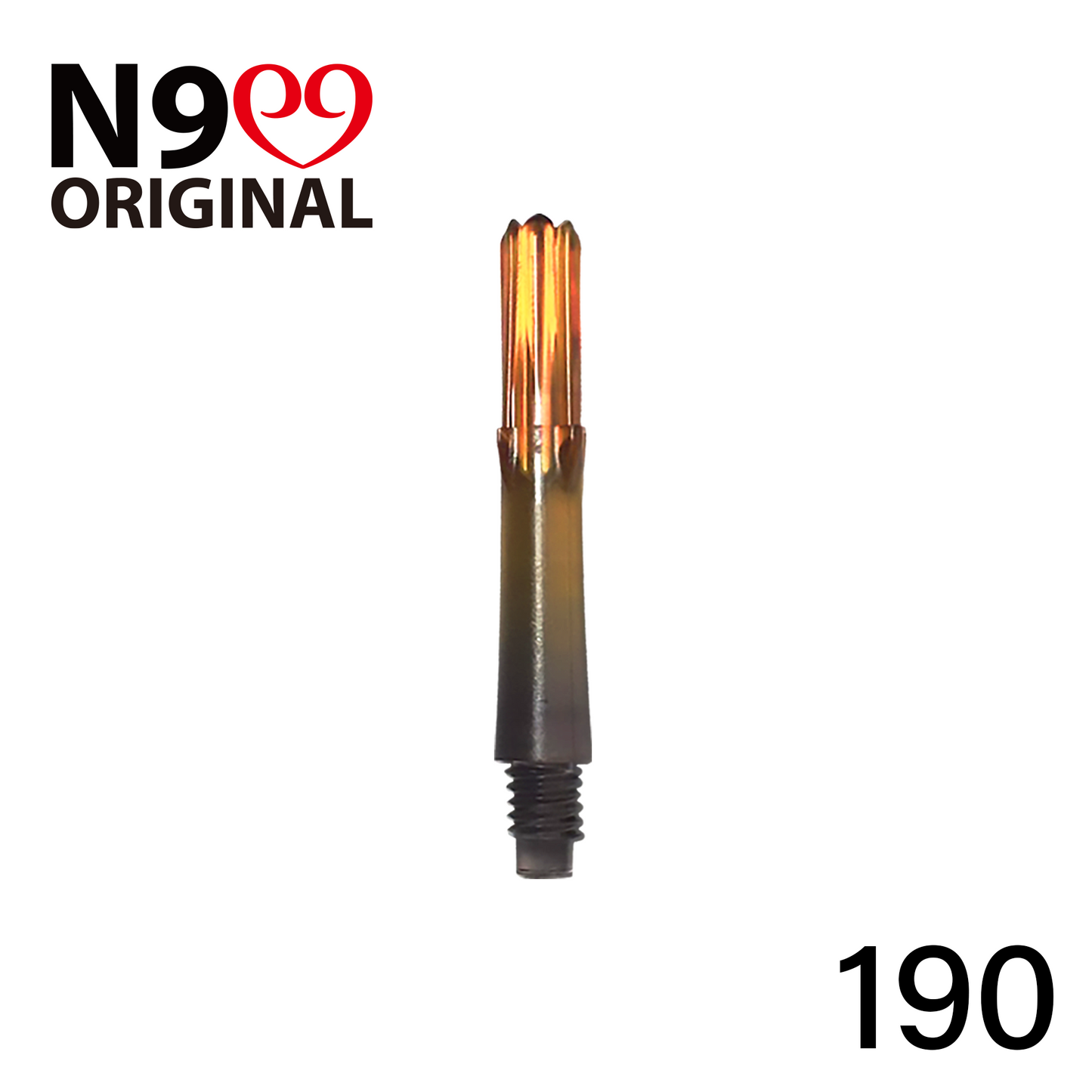 L-Style N9 Gradient Clear Black Locked Straight L-Shaft - Orange