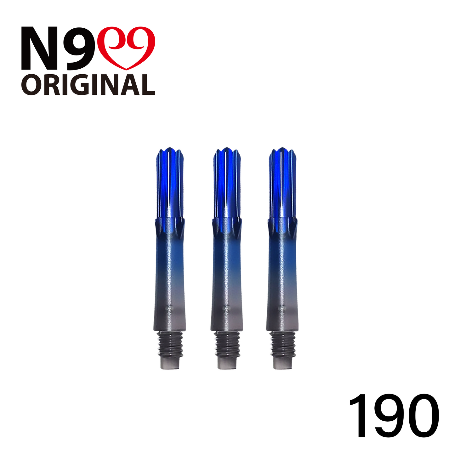 L-Style N9 Gradient Clear Black Locked Straight L-Shaft - Blue