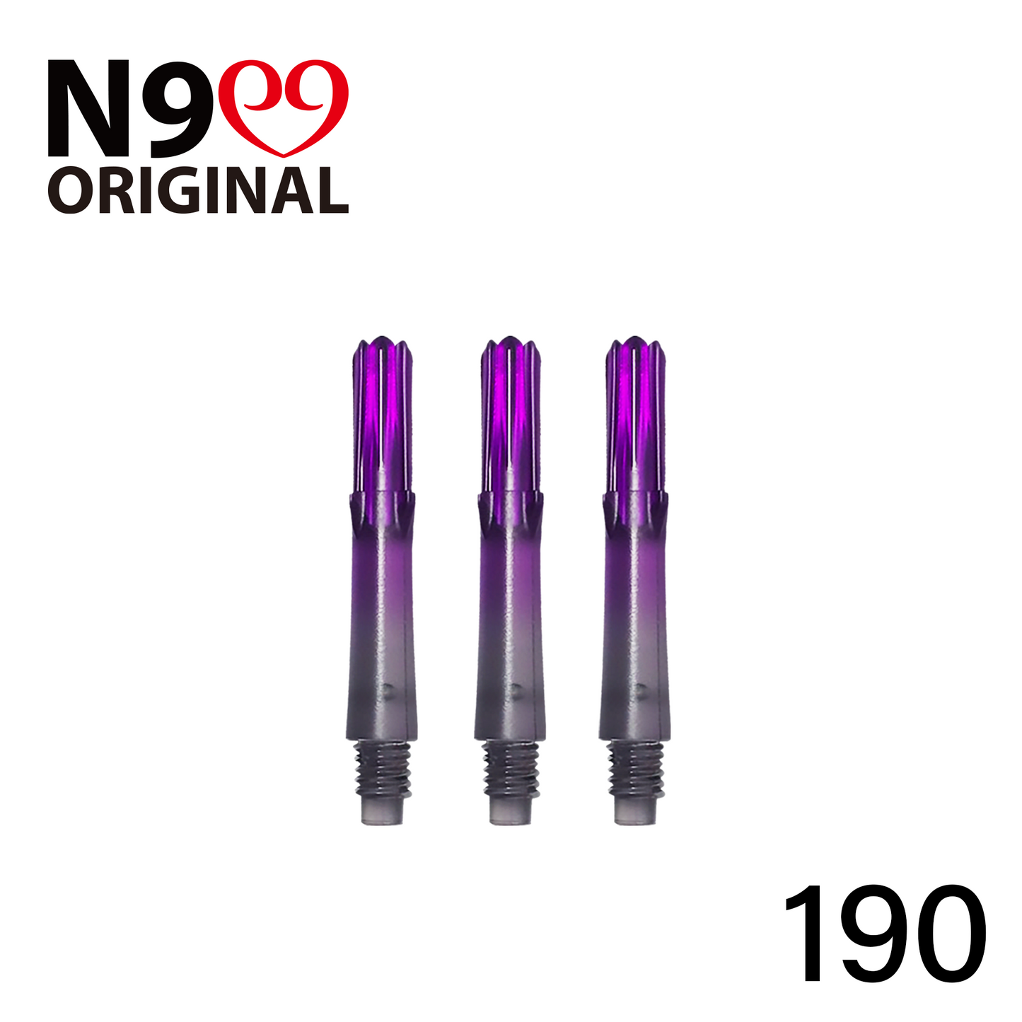 L-Style N9 Gradient Clear Black Locked Straight L-Shaft - Purple