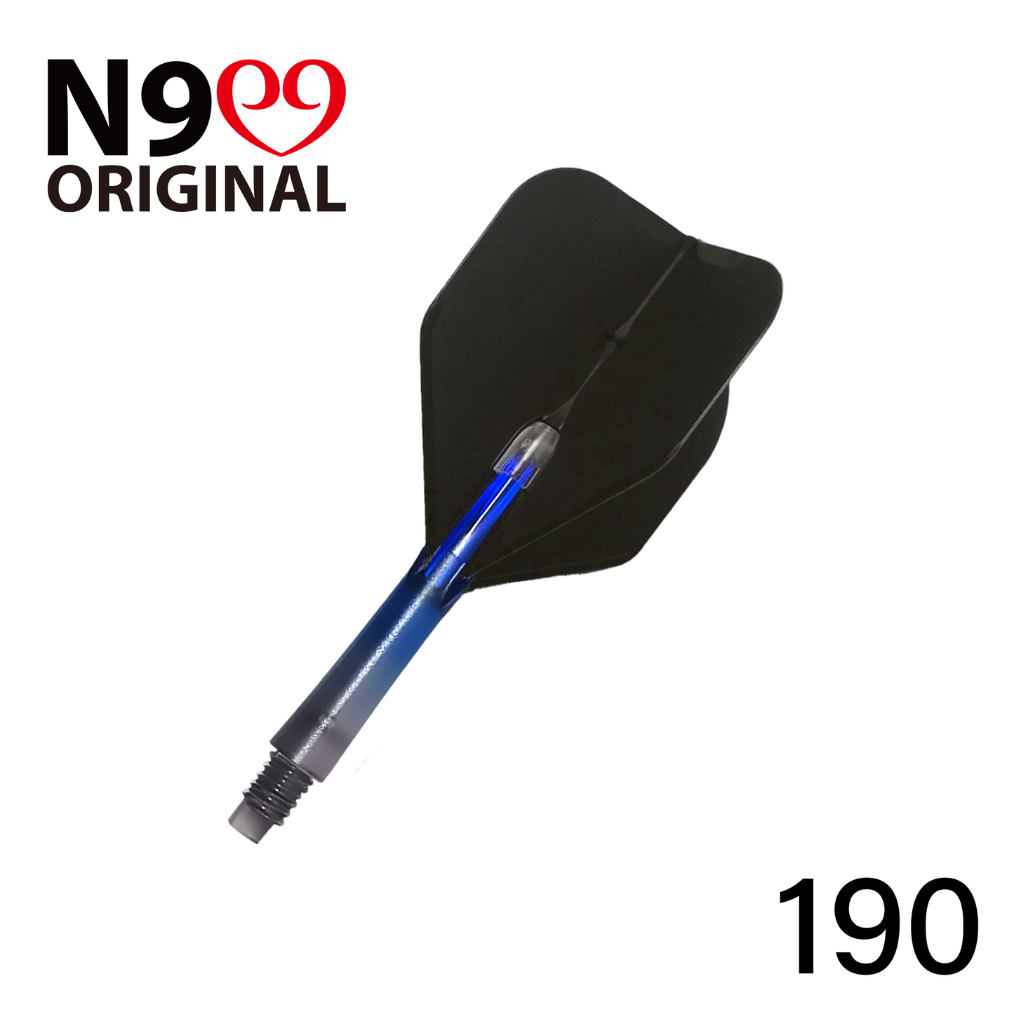 L-Style N9 Gradient Clear Black Locked Straight L-Shaft - Blue