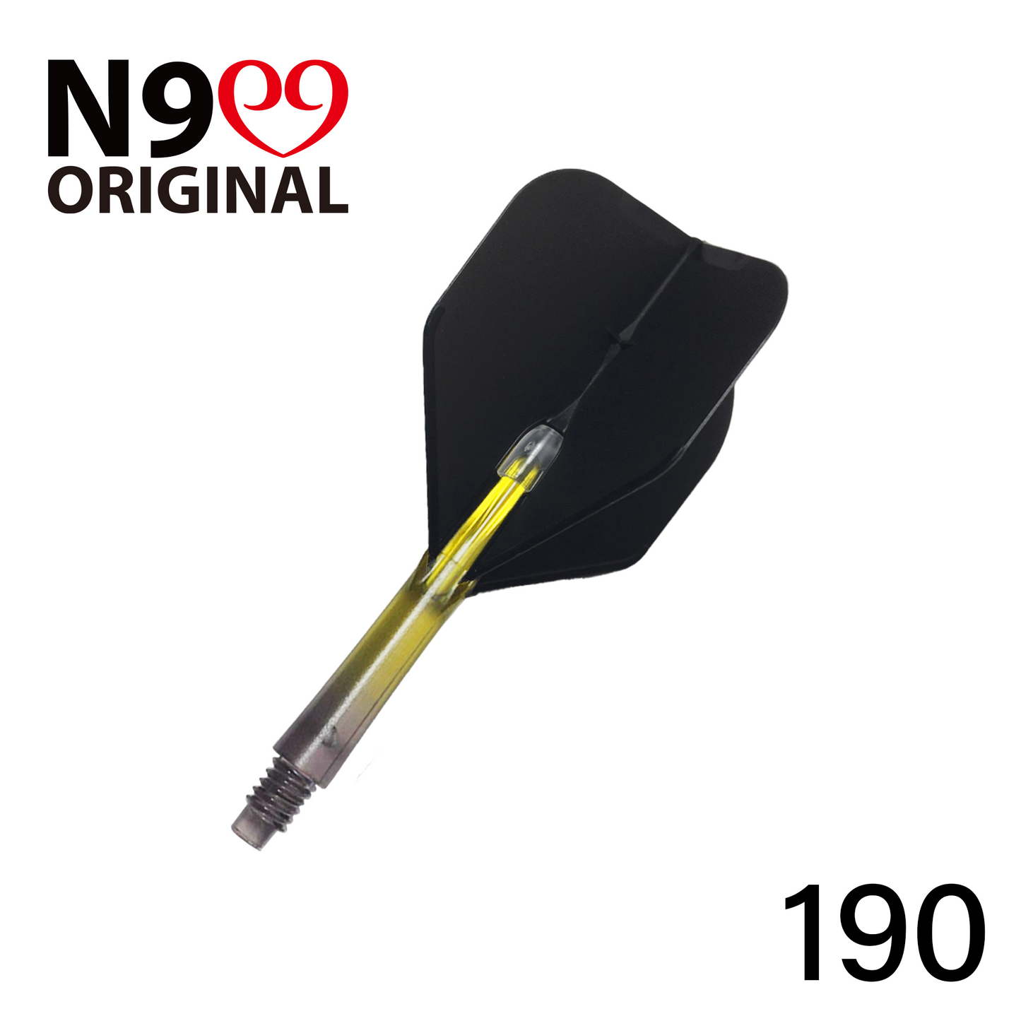 L-Style N9 Gradient Clear Black Locked Straight L-Shaft - Yellow