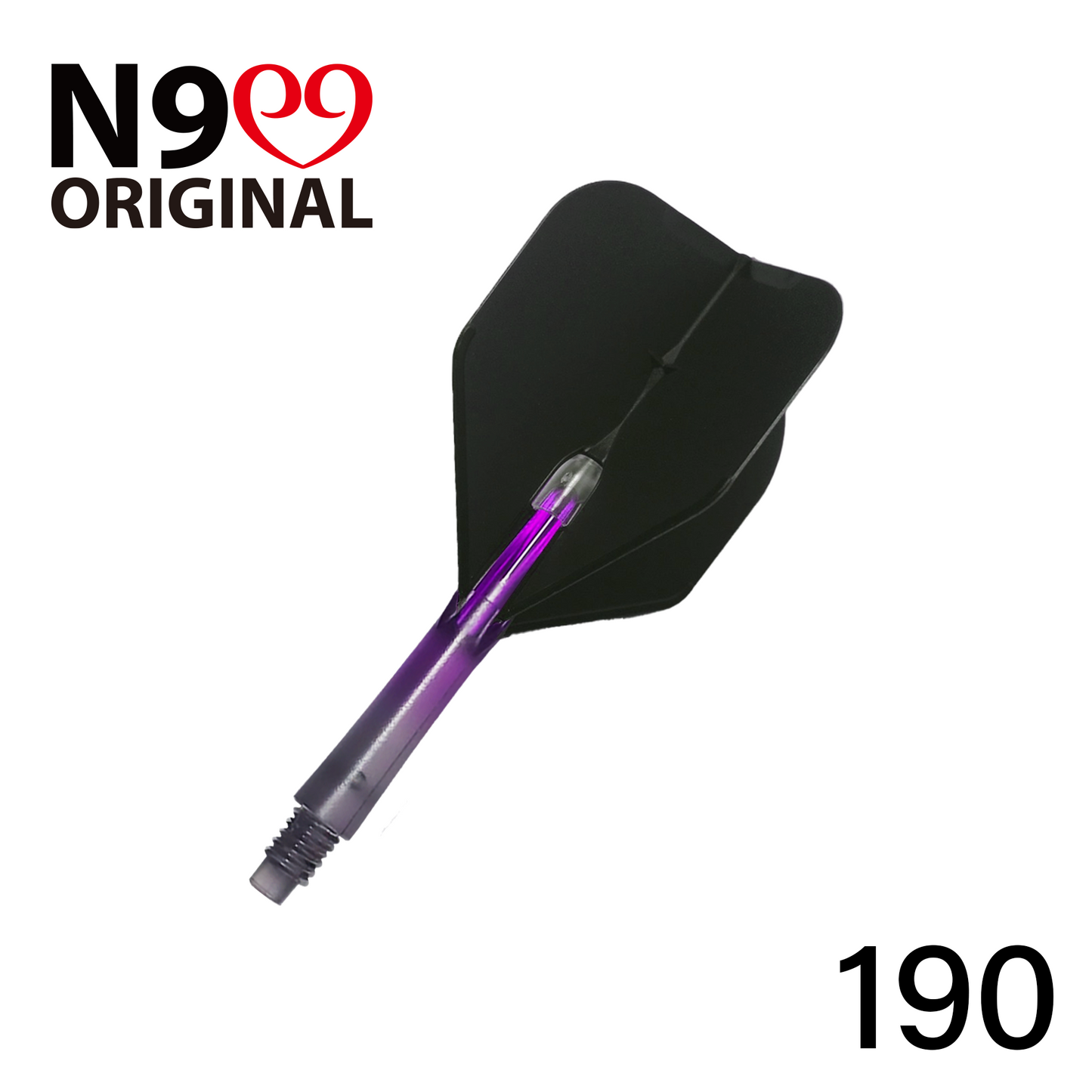 L-Style N9 Gradient Clear Black Locked Straight L-Shaft - Purple