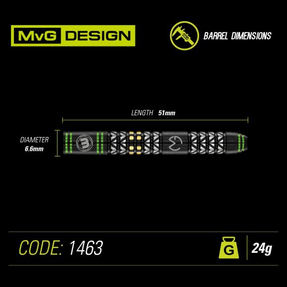 Winmau Michael van Gerwen Vantage 90% Steel Tip Darts