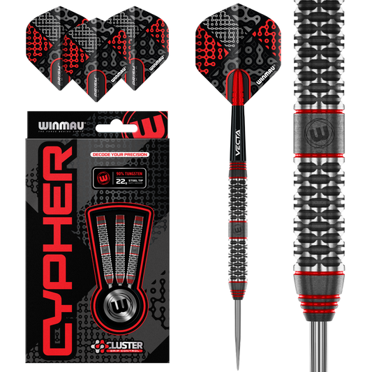 Winmau Cypher 90% Tungsten Steel Tip Darts