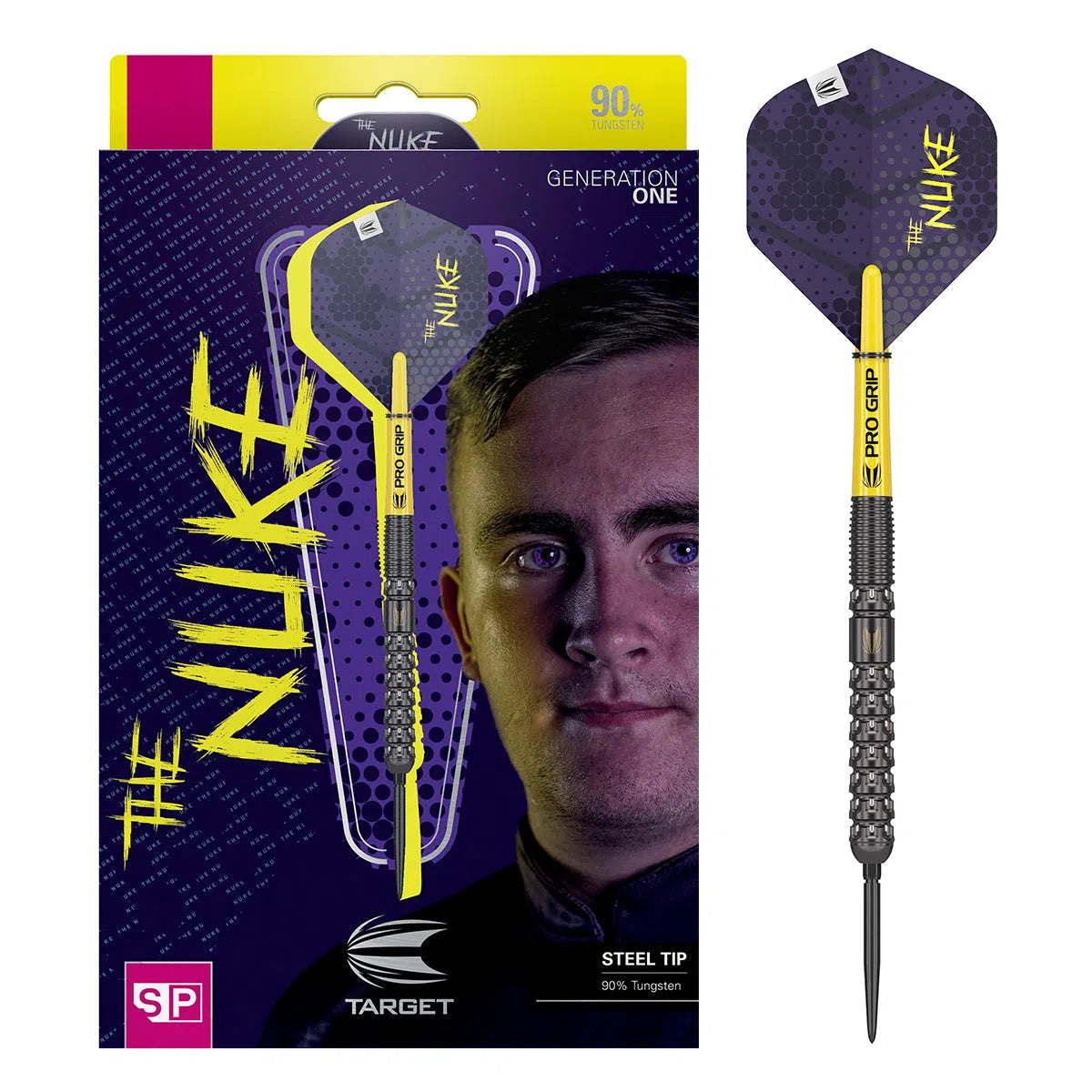 Target Darts Luke Littler Gen 1 90% Tungsten SP Steel Tip Darts