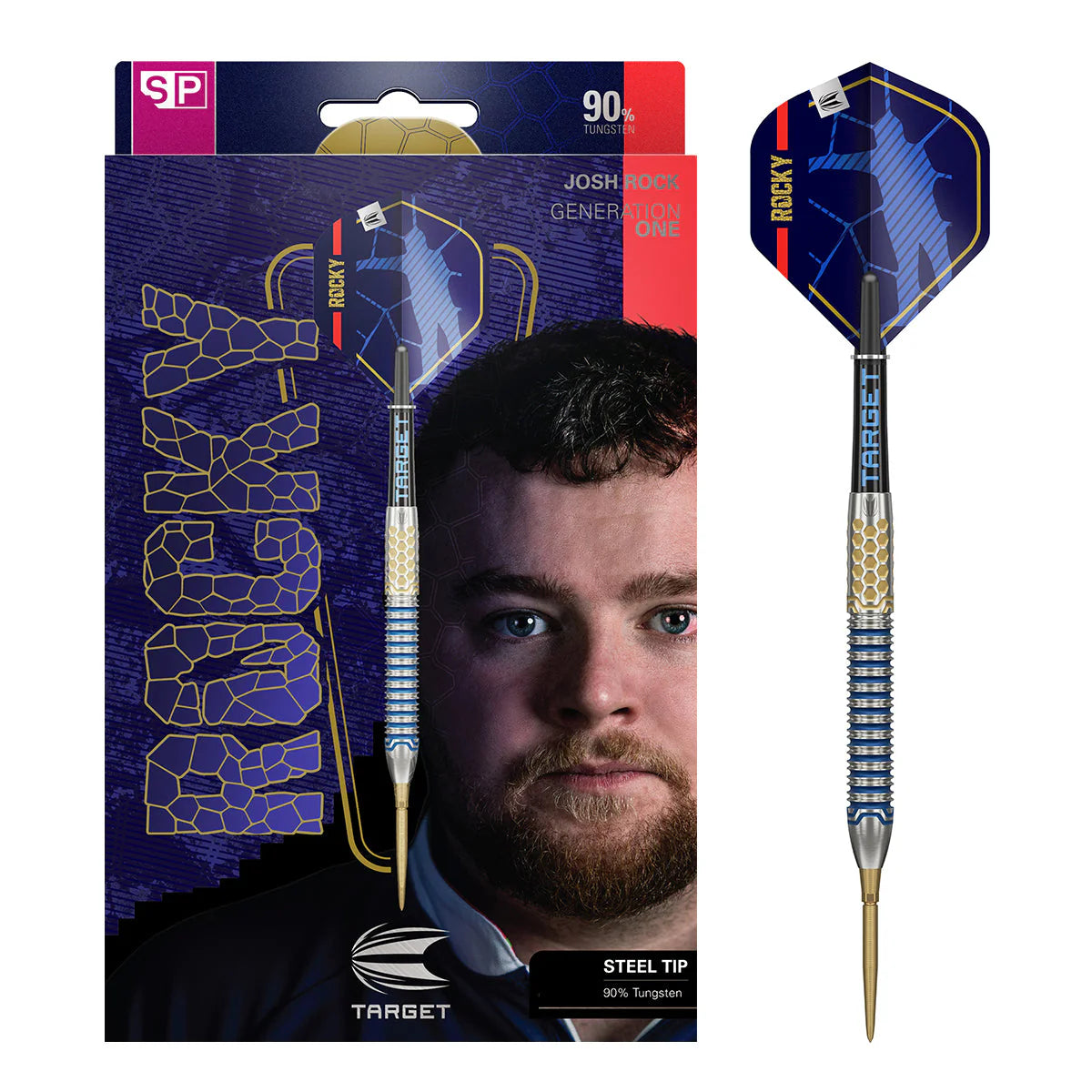 Target Darts Josh Rock Gen 1 90% Tungsten SP Steel Tip Darts