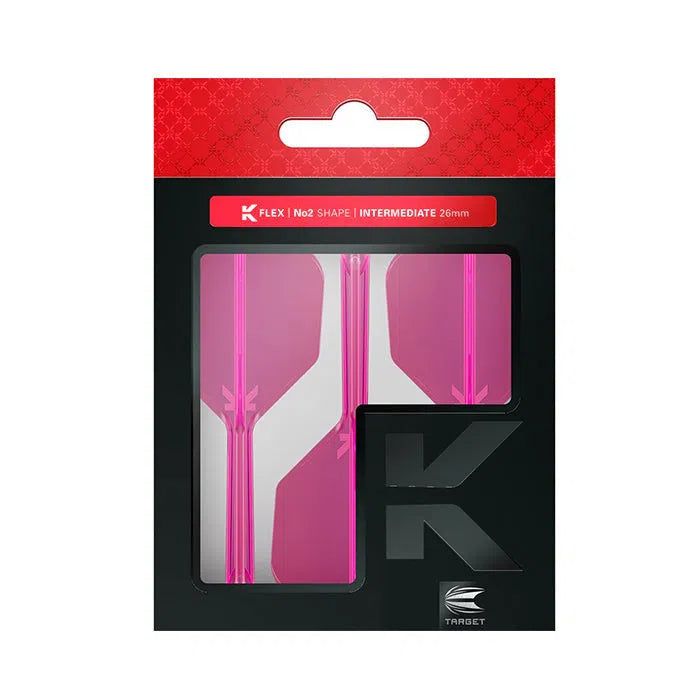 Target Darts K-Flex Flight System No2 - Neon Pink