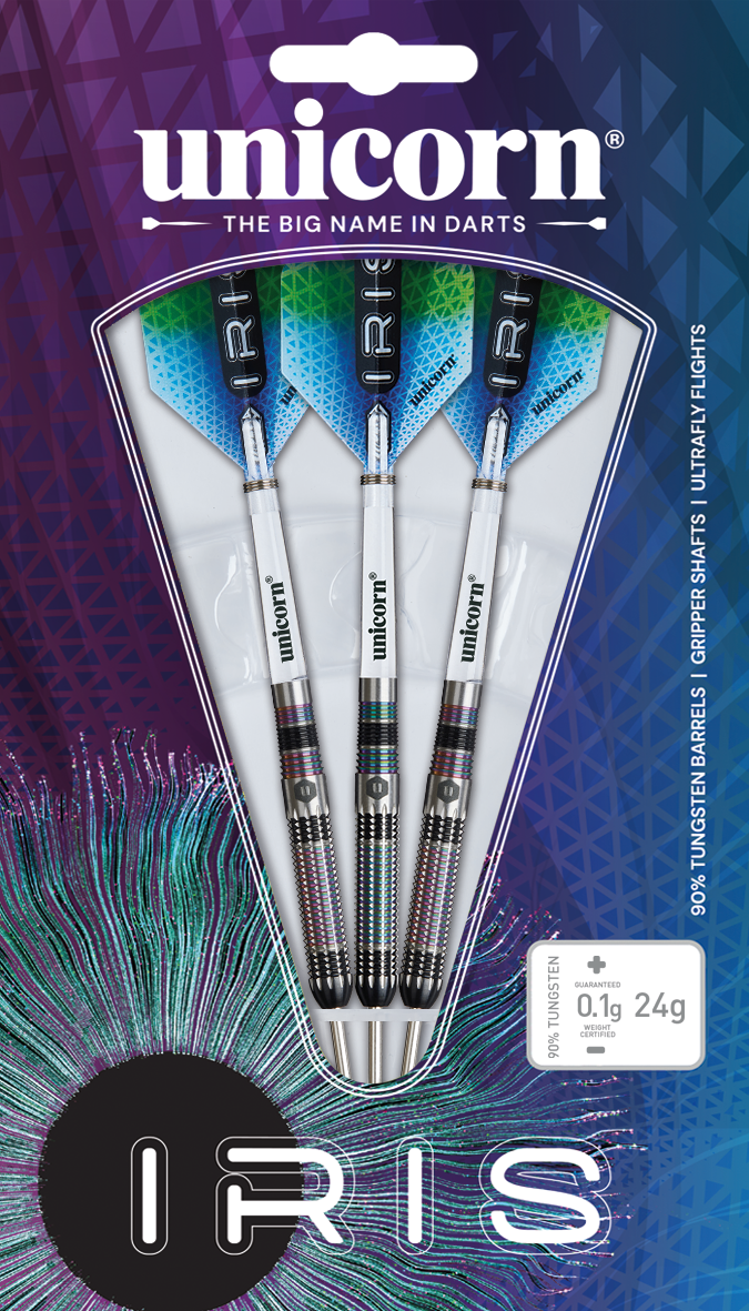 Unicorn Iris 90% Tungsten Steel Tip Darts