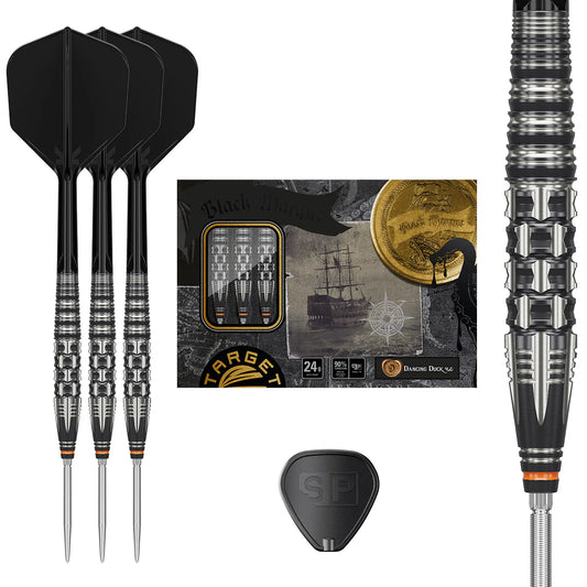 Target Japan Black Marque Dancing Duck Gen 4 90% Tungsten SP Steel Tip Darts