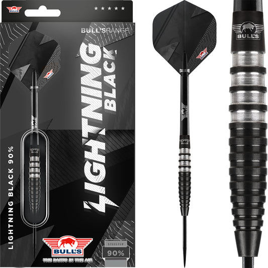 Bull's NL Lightning Black 90% Tungsten Steel Tip Darts
