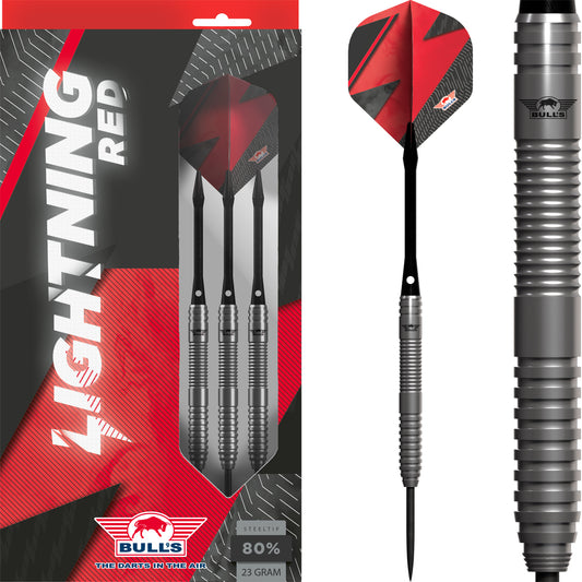 Bull's NL Lightning Red 80% Tungsten Steel Tip Darts