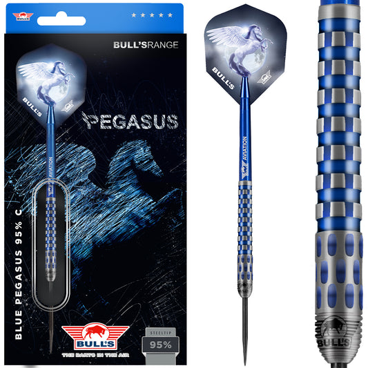 Bull's NL Blue Pegasus C 95% Tungsten Steel Tip Darts
