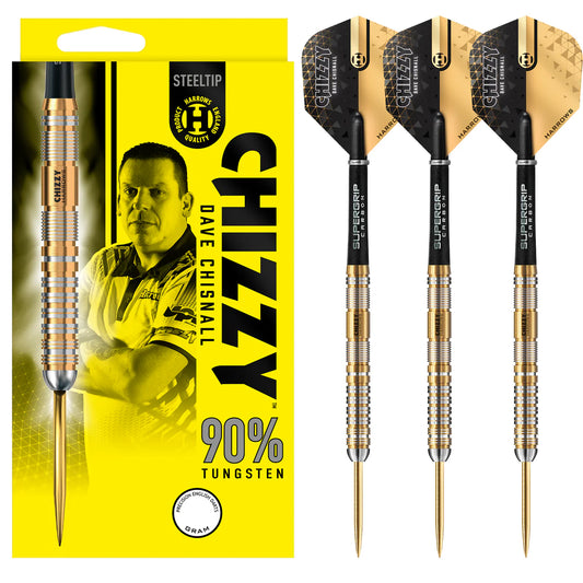 Harrows Chizzy Serie 2 Dartpfeile mit Stahlspitze, 90 % Wolfram