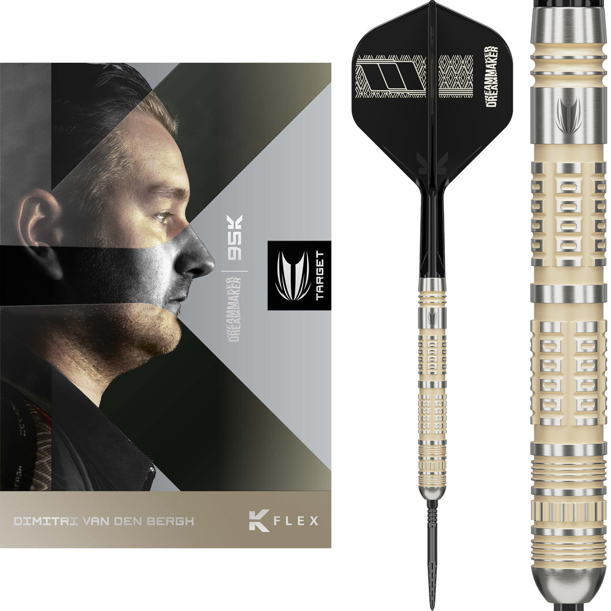 Target Darts Dimitri Van den Bergh 95K SP Steel Tip Darts