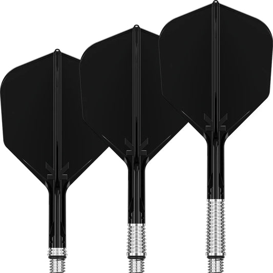 Target K-Shift Black No6 Spinning Integrated Flights & Shafts