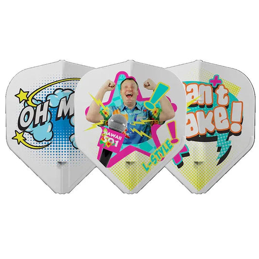 L-Style L1EZ Wayne Mardle V1 Type B White Dart Flights
