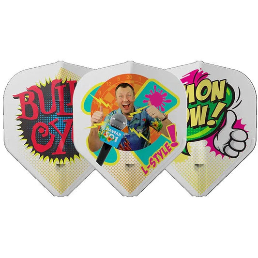 L-Style L1EZ Wayne Mardle V1 Type C White Dart Flights