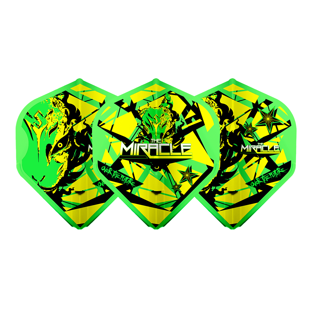 L-Style L1EZ (No2) Mikuru Suzuki v5 Standard Flights - Neon Green