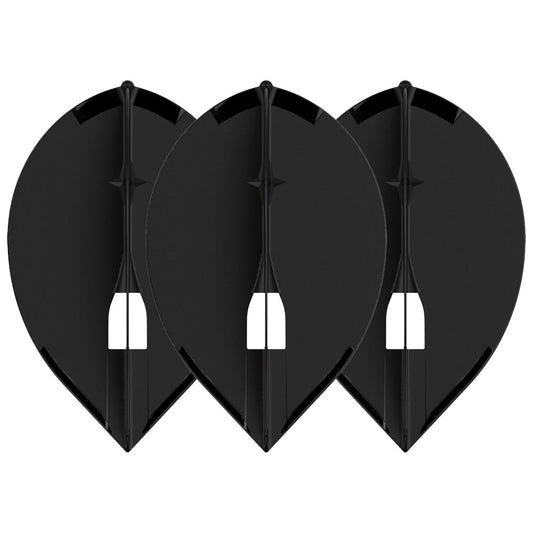 L-Style L2 Pro Teardrop/Pear Shape Flights - Black