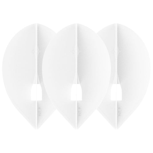 L-Style L2 Pro Teardrop/Pear Shape Flights - White