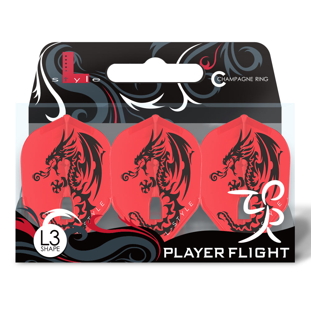 L-Style L3 PRO (No6) Neil Duff v1 Small Standard Flights - Red