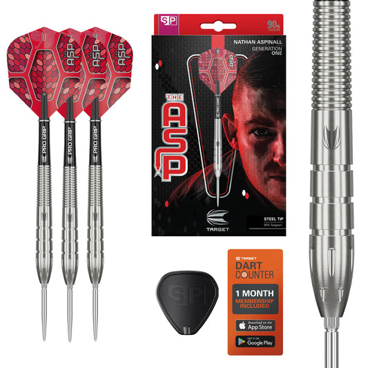 Target Darts Nathan Aspinall Gen 1 90% Tungsten SP Steel Tip Darts