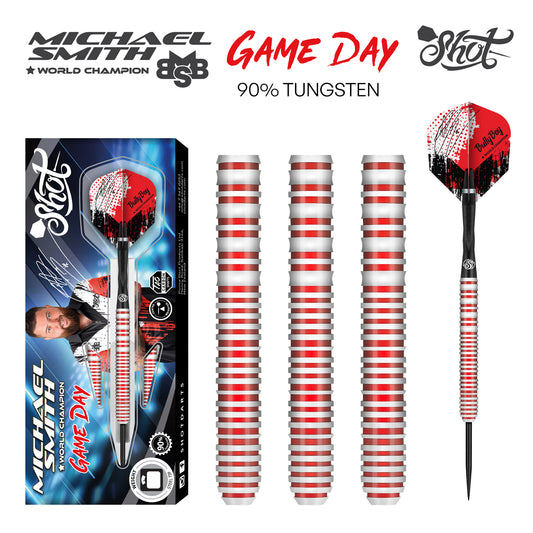 Shot Michael Smith Game Day 90% Steel Tip Darts