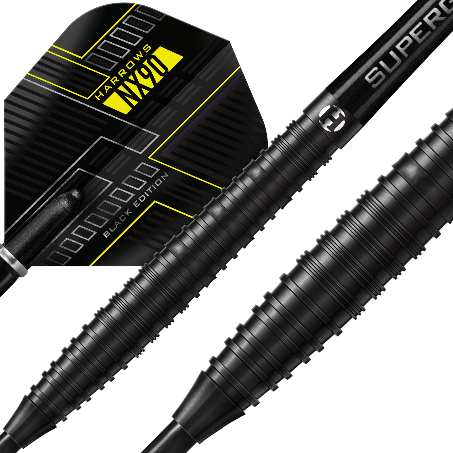 Harrows NX90 Black 90% Tungsten Steel Tip Darts