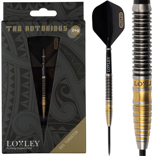 Loxley Notorious 95% Tungsten Steel Tip Darts