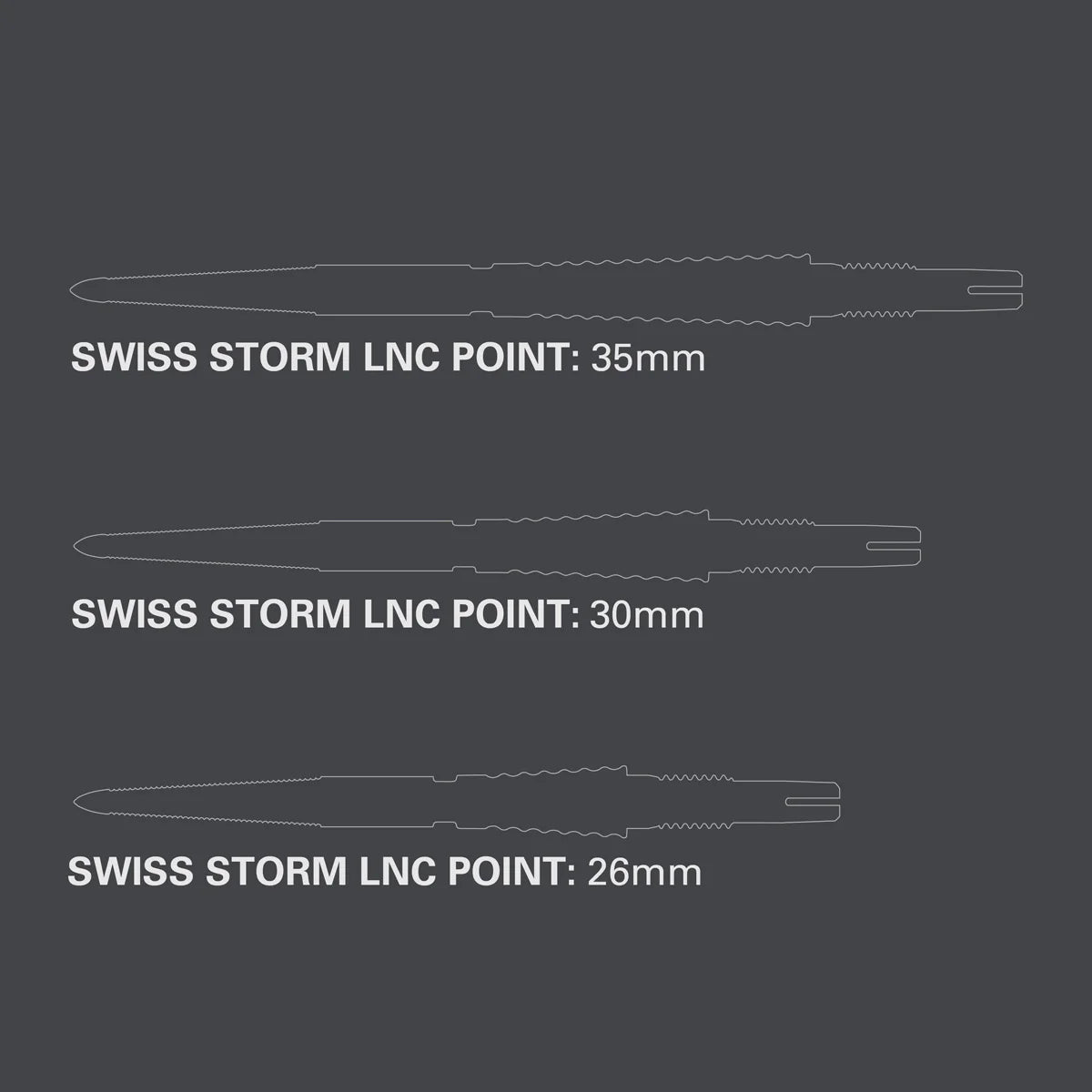 Target Darts Swiss Storm LNC Dart Points
