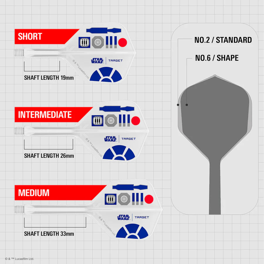 STAR WARS™ | TARGET R2-D2 K-Flex No6 Integrated Flights and Shafts