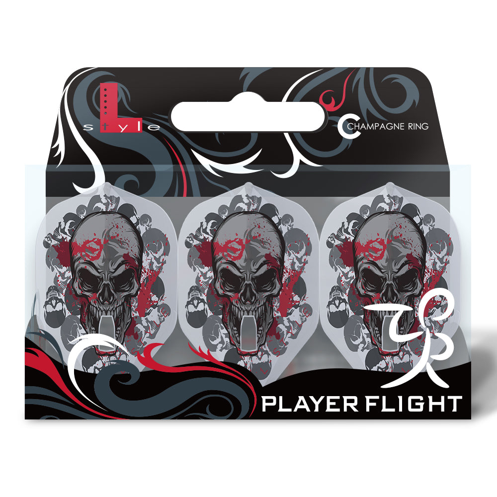 L-Style L1 PRO (No2) Ryan Searle v2 Standard Flights - Clear White