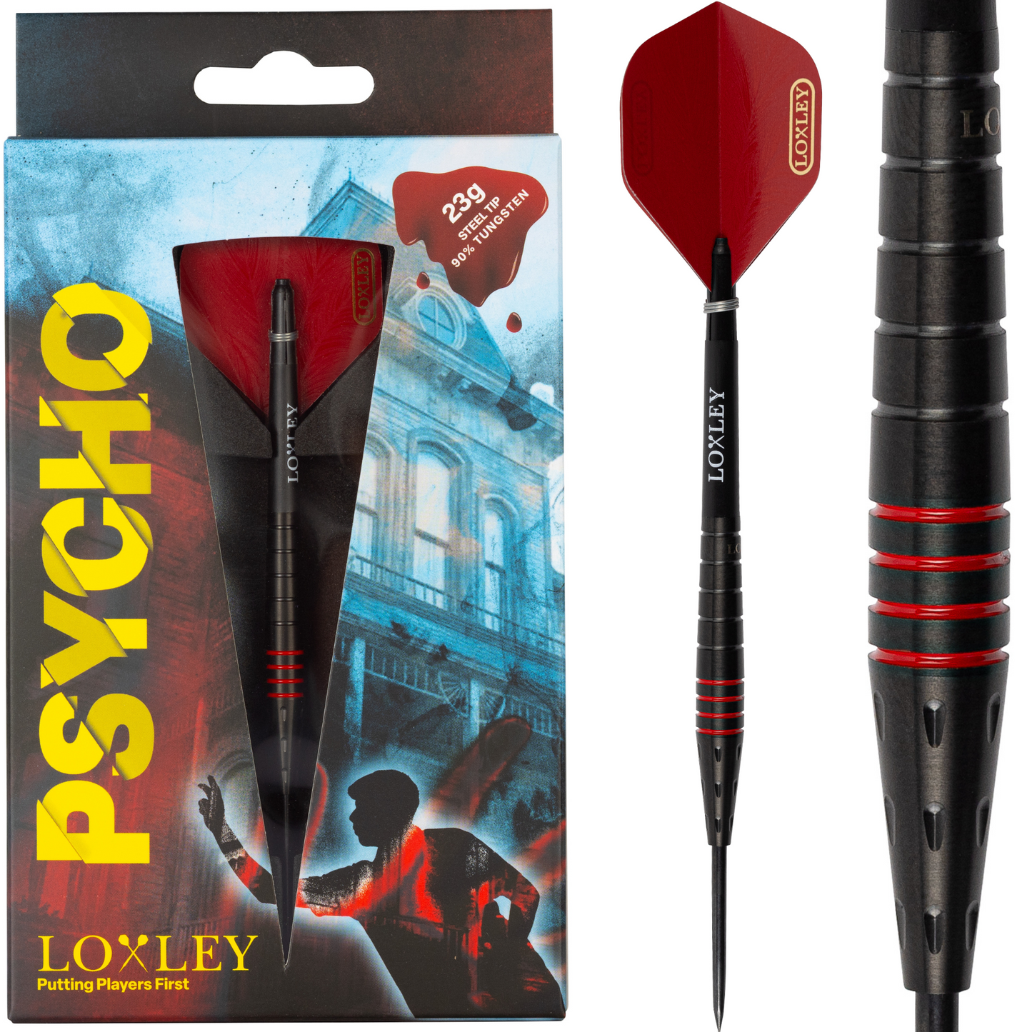 Loxley Psycho Bates 90% Tungsten Steel Tip Darts