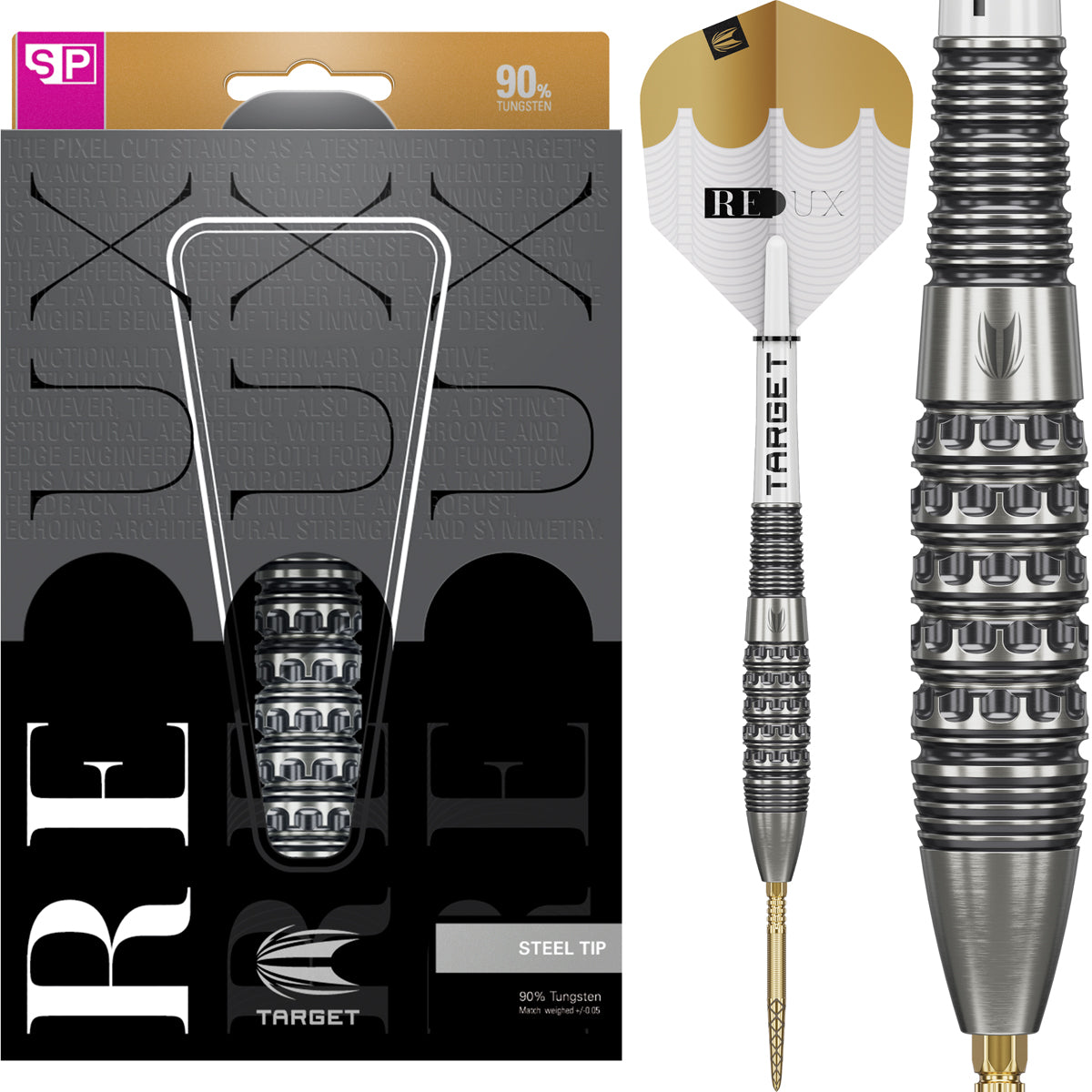 Target Darts Redux 90% 02 SP Steel Tip Darts