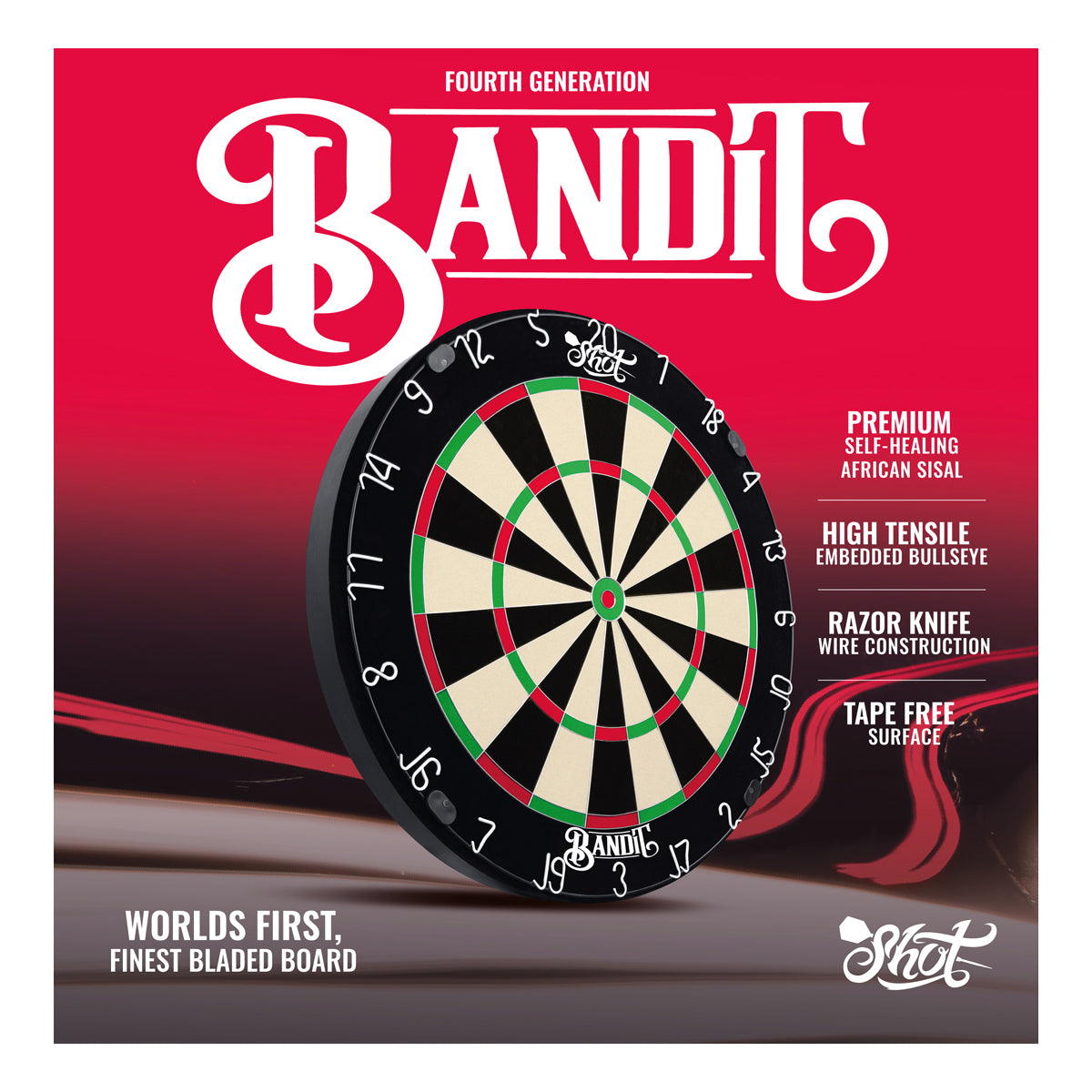 Shot Bandit Gen 4 - Professional Dartboard