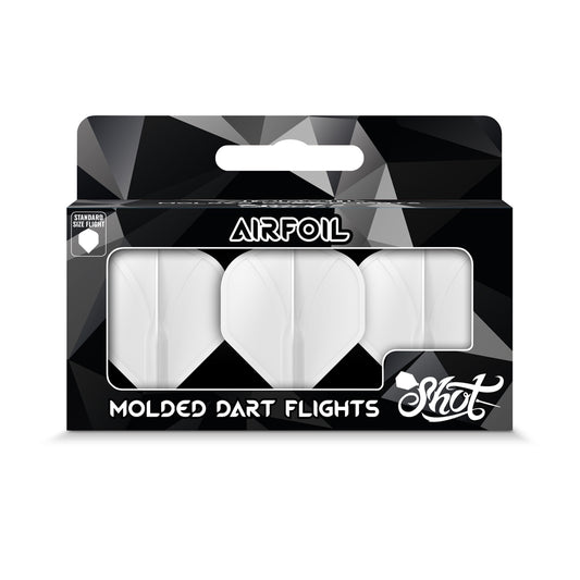 Shot Airfoil Molded Flight Set - Clear Standard