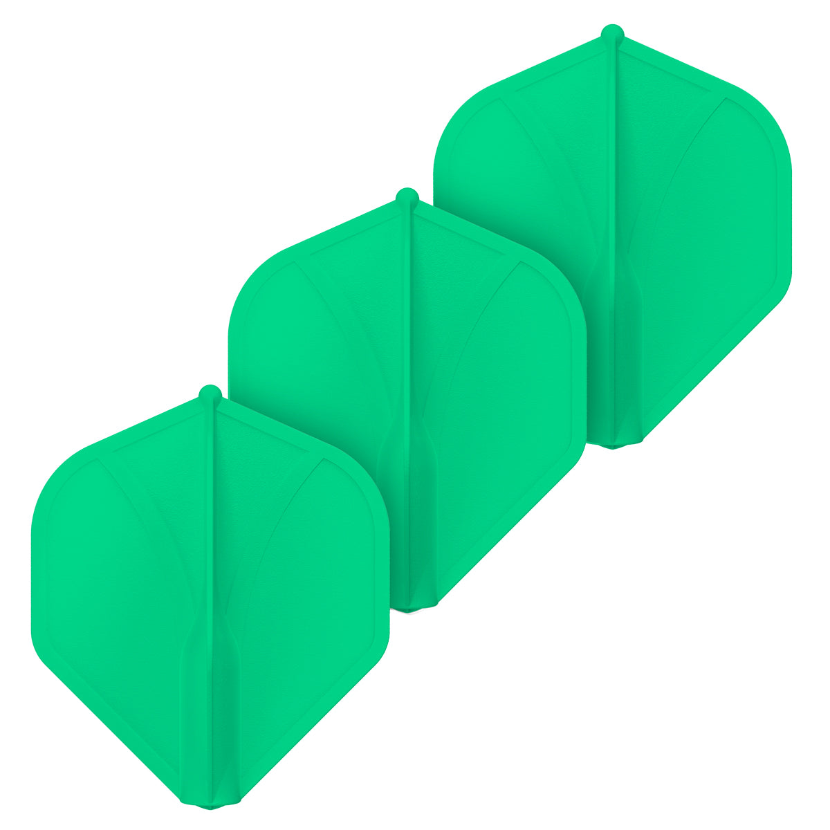 Shot Airfoil Molded Flight Set - Green Standard