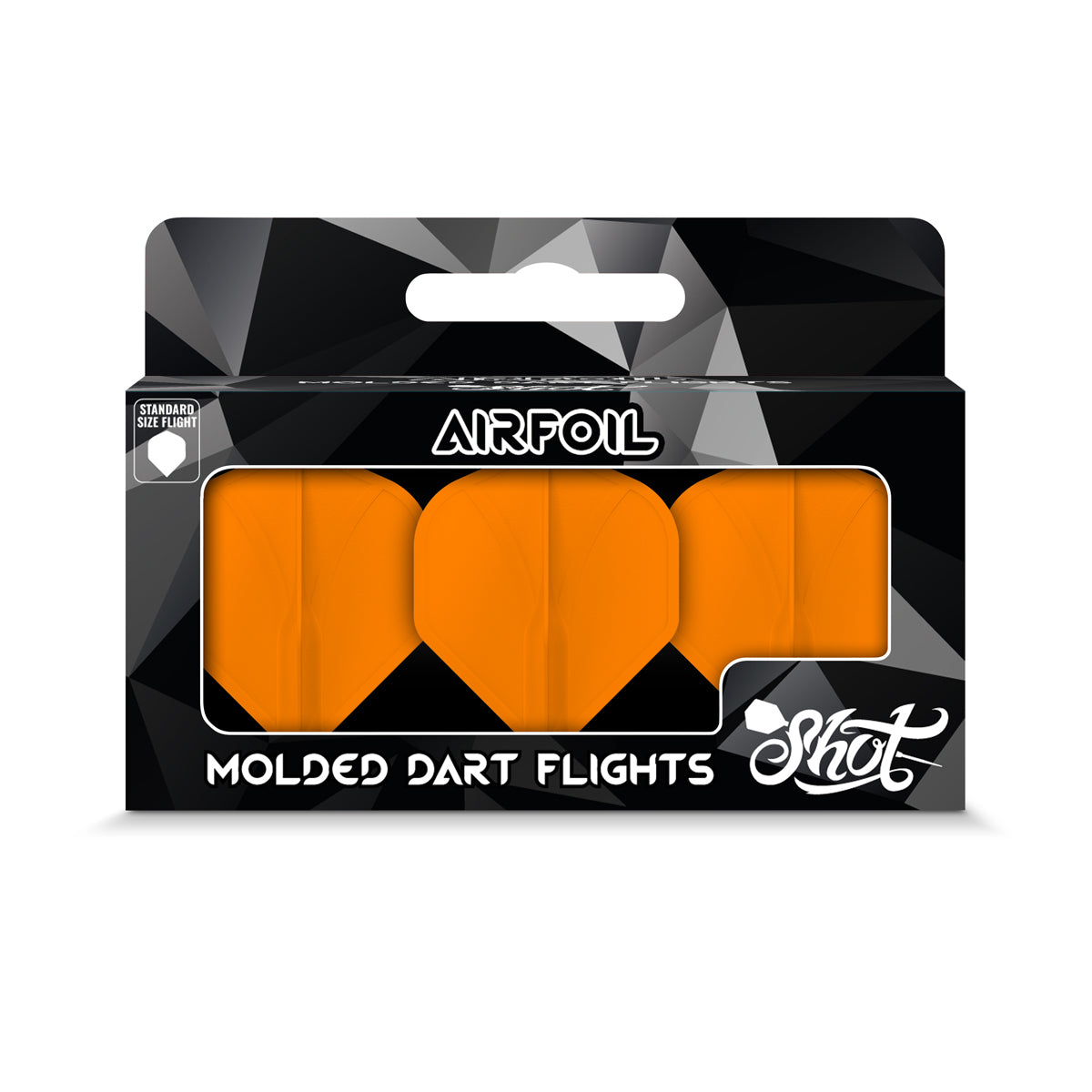 Shot Airfoil Molded Flight Set - Orange Standard