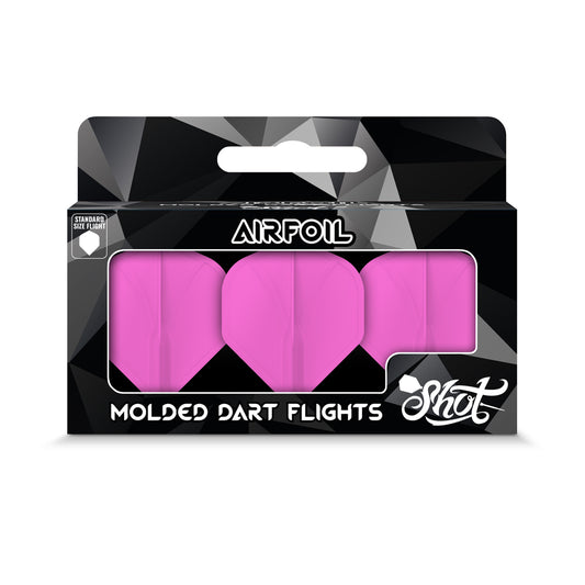 Shot Airfoil Molded Flight Set - Pink Standard